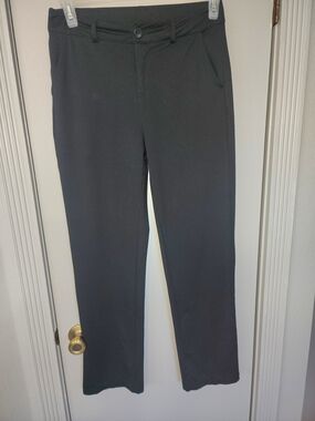 Classic Super Soft &  Lightweig Straight-Leg Black Work Pants for Women